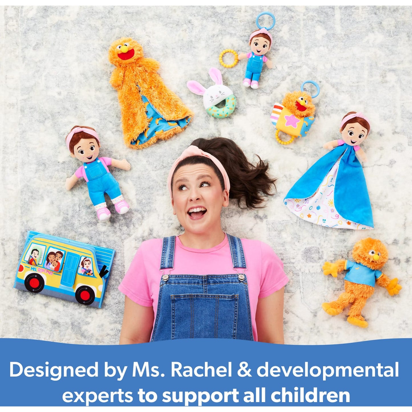 Ms. Rachel - Sensory Take Along Teething Rattle Toy