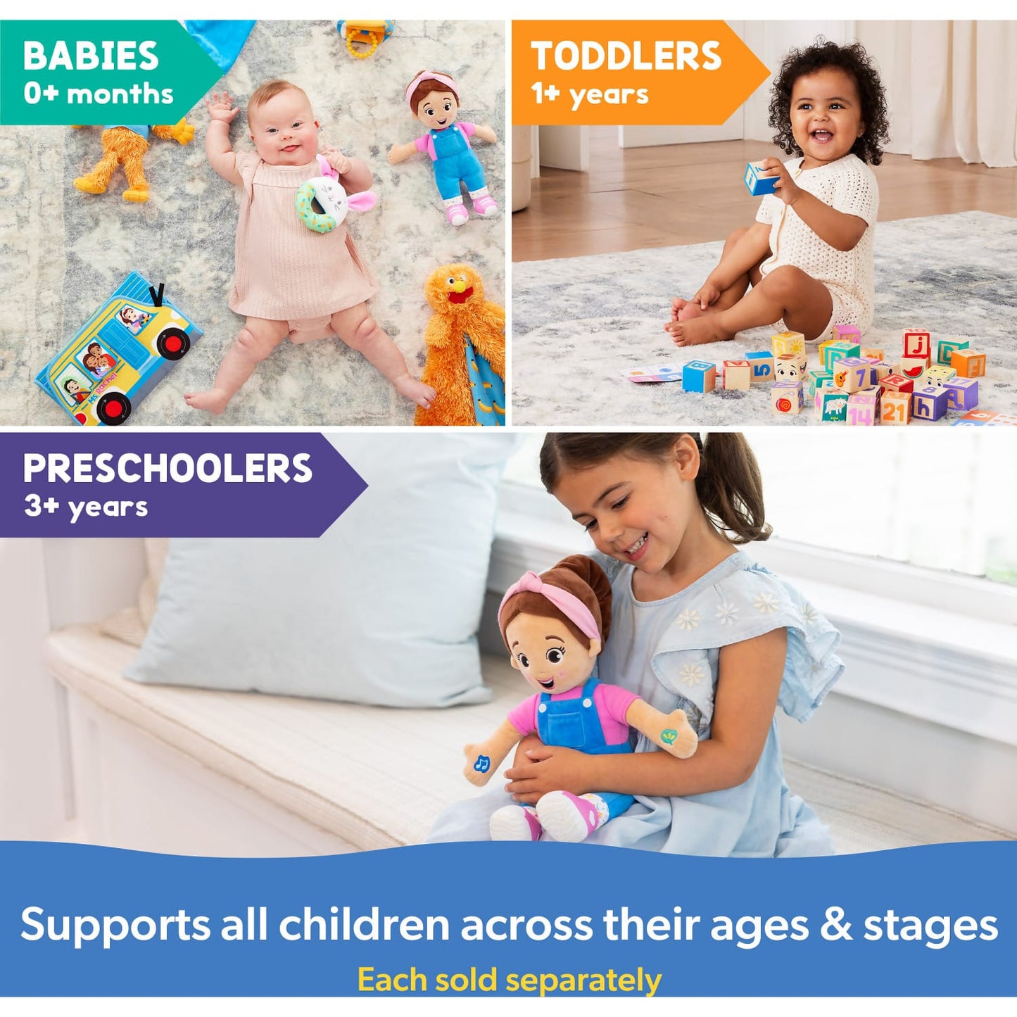 Ms. Rachel - Sensory Take Along Teething Rattle Toy