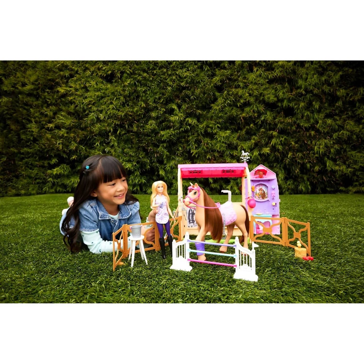 Barbie Mysteries - The Great Horse Chase Stable Playset - Mattel