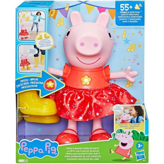 Peppa Pig - Peppa’s Muddy Puddles Party Doll Musical Toy - Hasbro