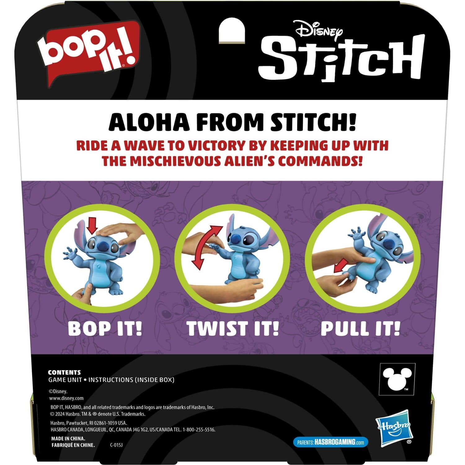 Disney Stitch - Bop It! Game - Hasbro