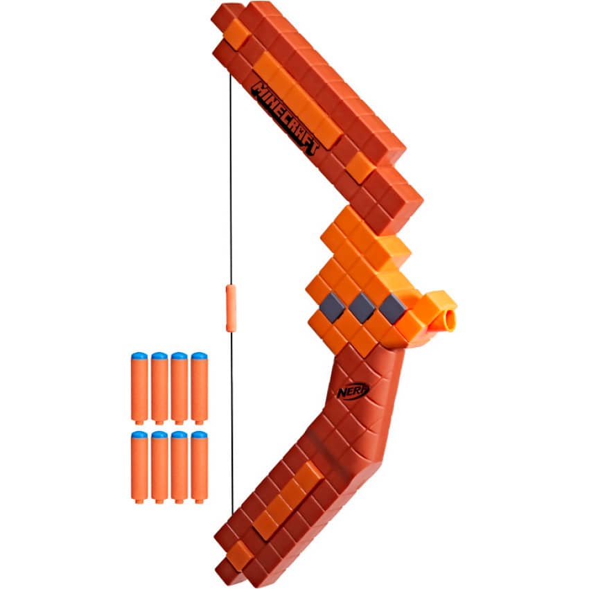 Nerf - Minecraft Bow Dart Blaster Pull Back String - Hasbro