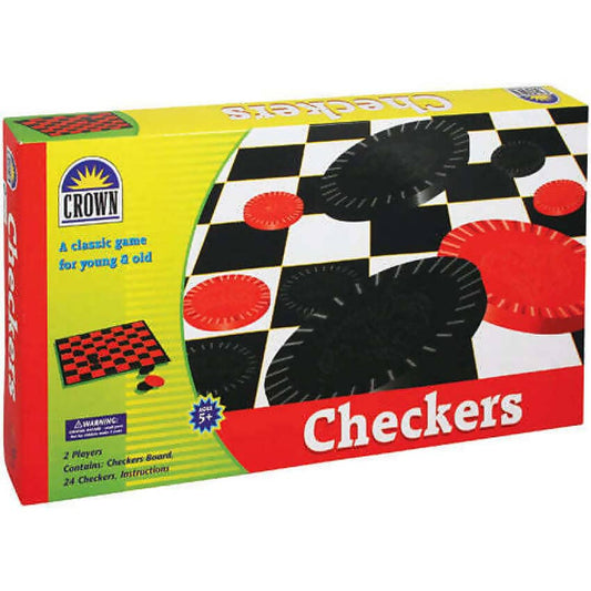 Crown - Checkers Set Classic Board Game