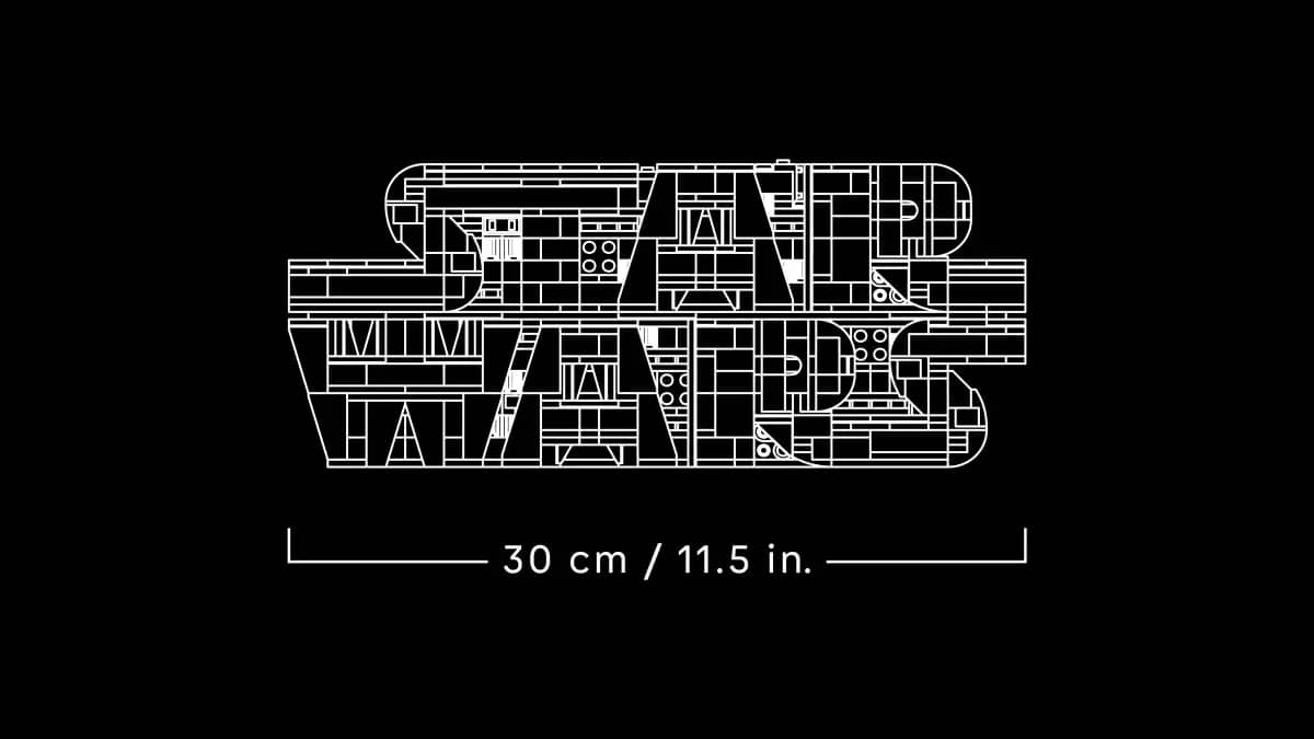 LEGO 75407 Brick-Built Star Wars Logo - Star Wars
