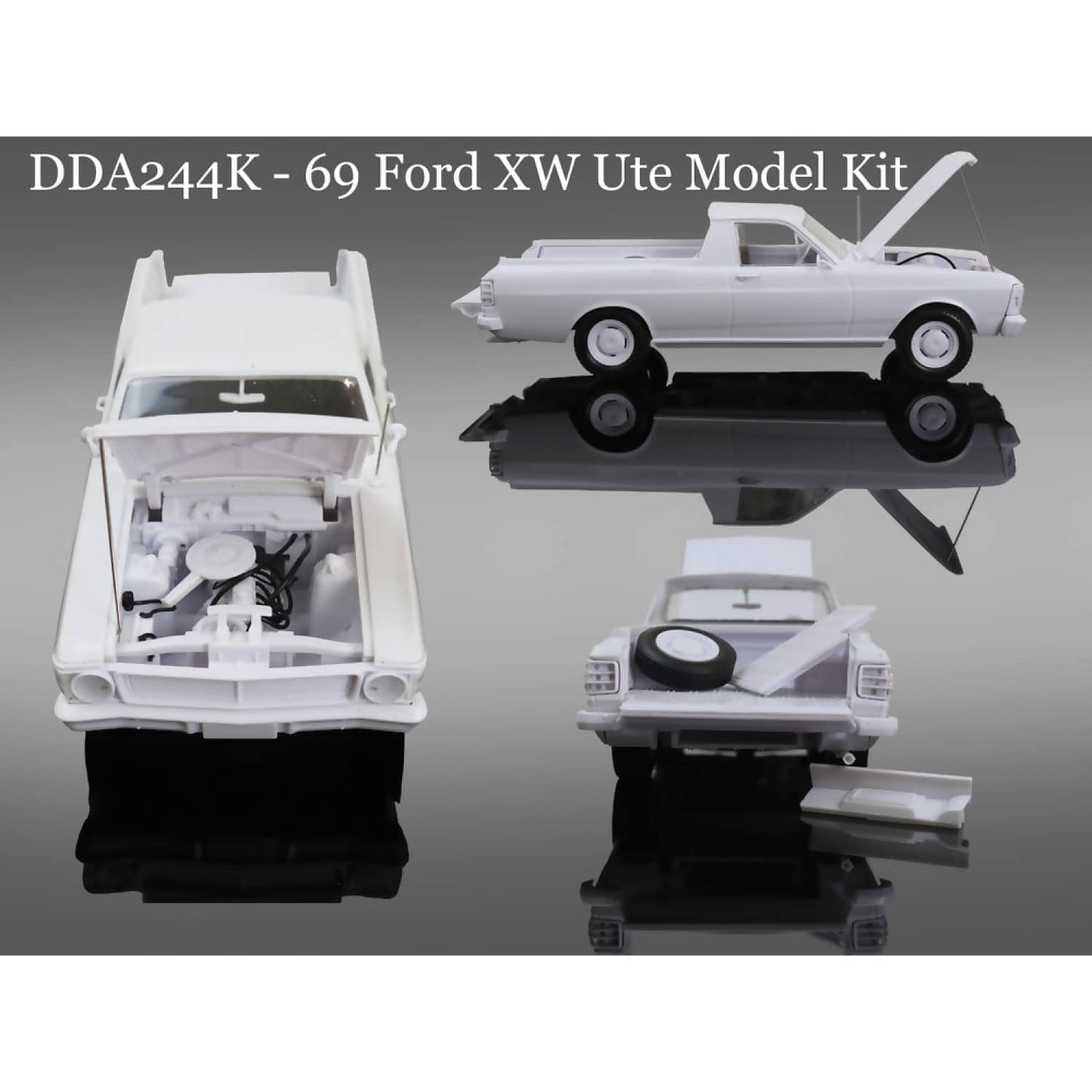 DDA Collectibles 1:24 Scale - XW Standard Ford Ute - Plastic Diecast Model Kit