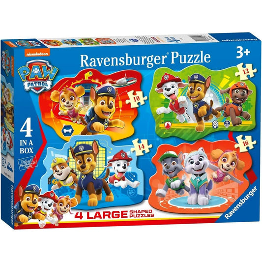 Ravensburger - Paw Patrol Pups Away Shaped Jigsaw Puzzle 4 In A Box