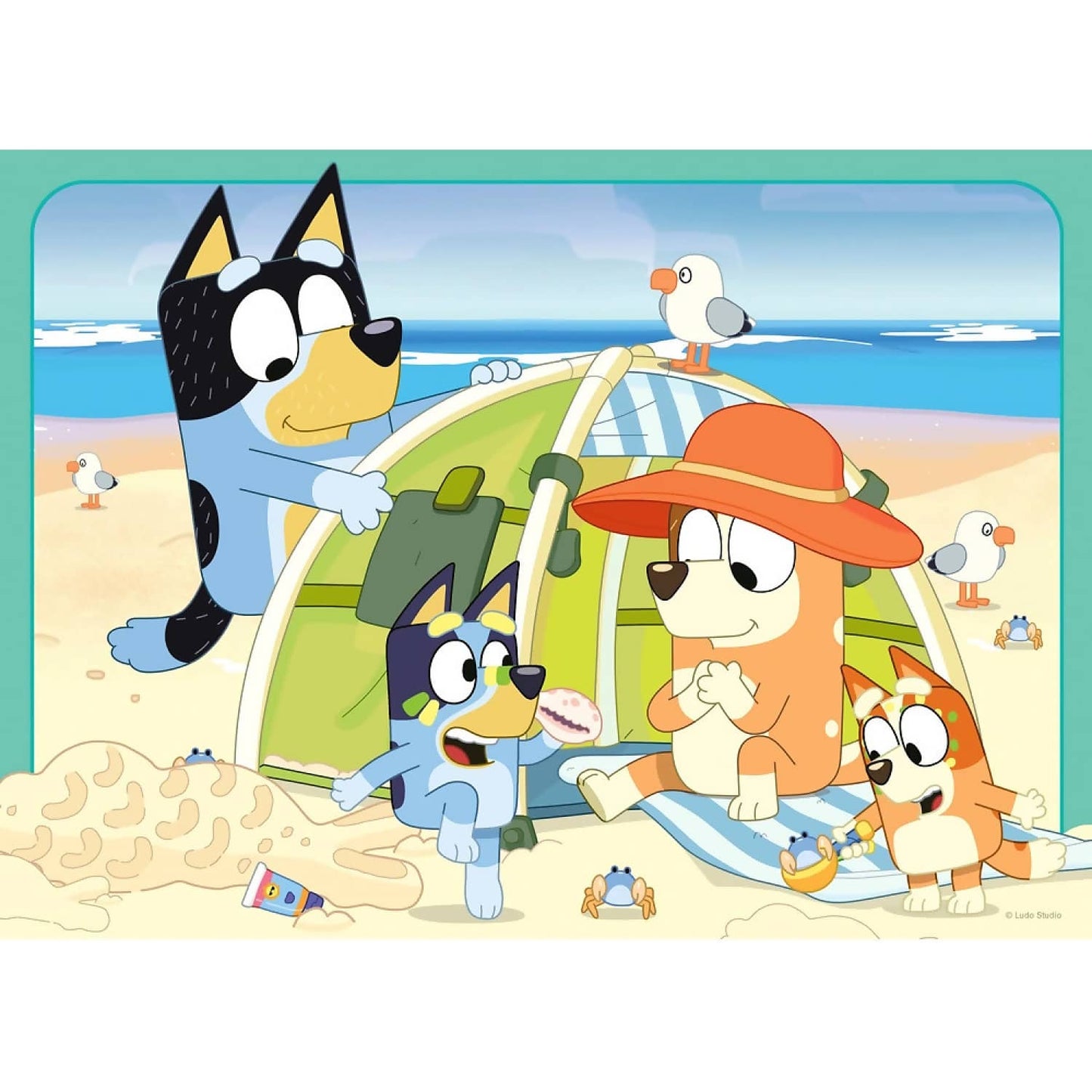 Ravensburger - Bluey And Friends Gotta Be Done! Bumper Pack Jigsaw Puzzle 4 X 42pc