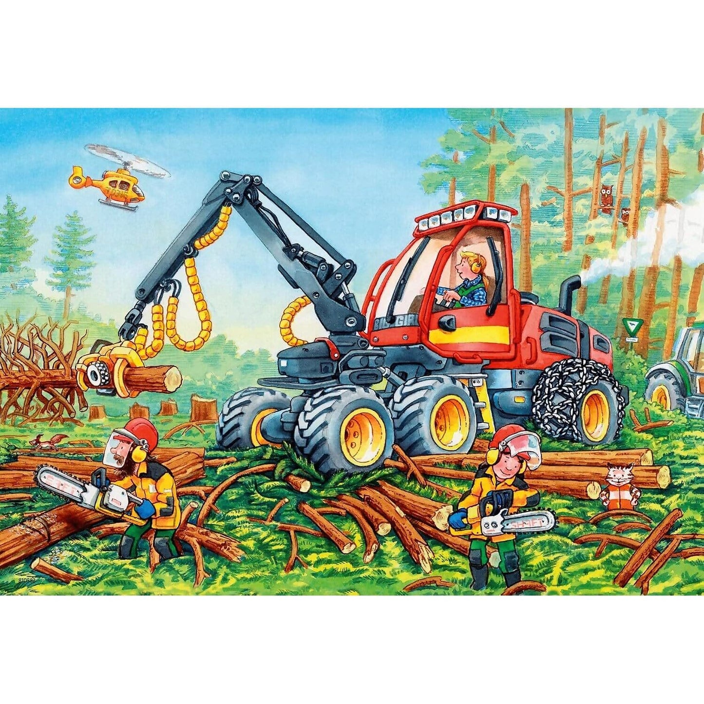 Ravensburger - Diggers At Work Jigsaw Puzzle 2 X 24pc