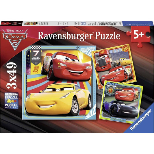 Ravensburger - Disney Pixar Cars 3 Car Collection Jigsaw Puzzle 3 X 49pc