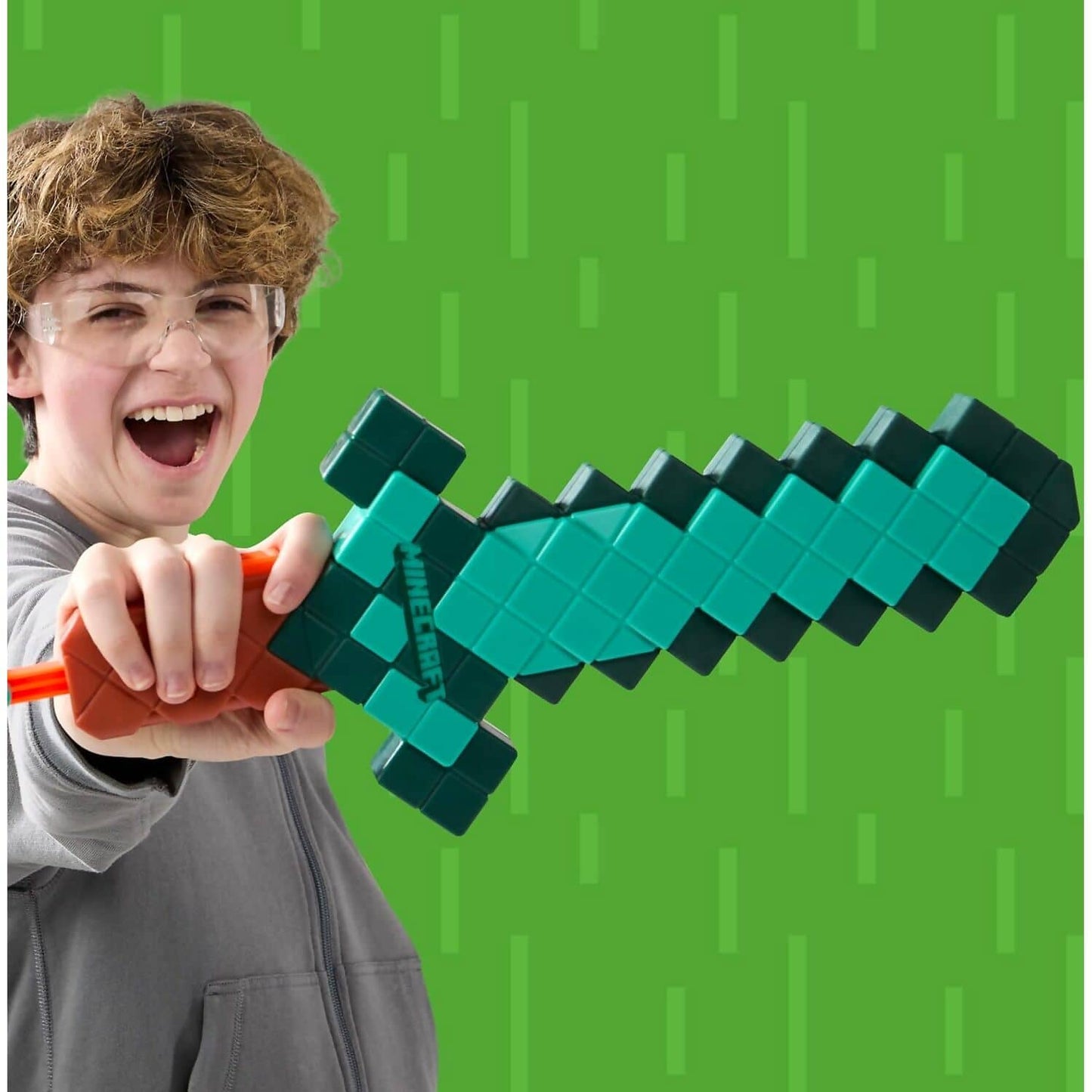 Nerf - Minecraft Sword Dart Blaster Includes 8 Nerf N1 Darts