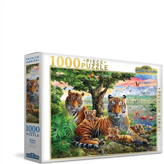 Harlington - Hidden Tigers Jigsaw Puzzle 1000pc