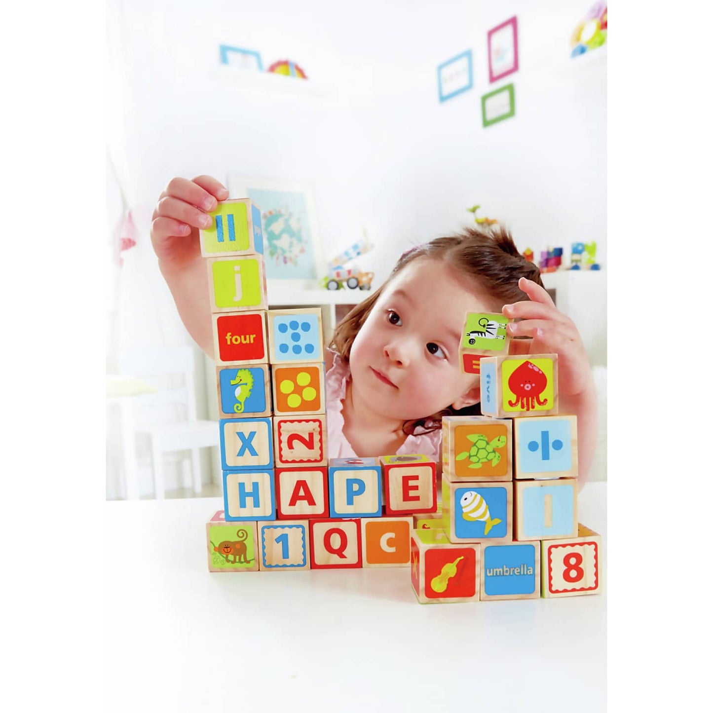 Hape - ABC Wooden Blocks 26pcs