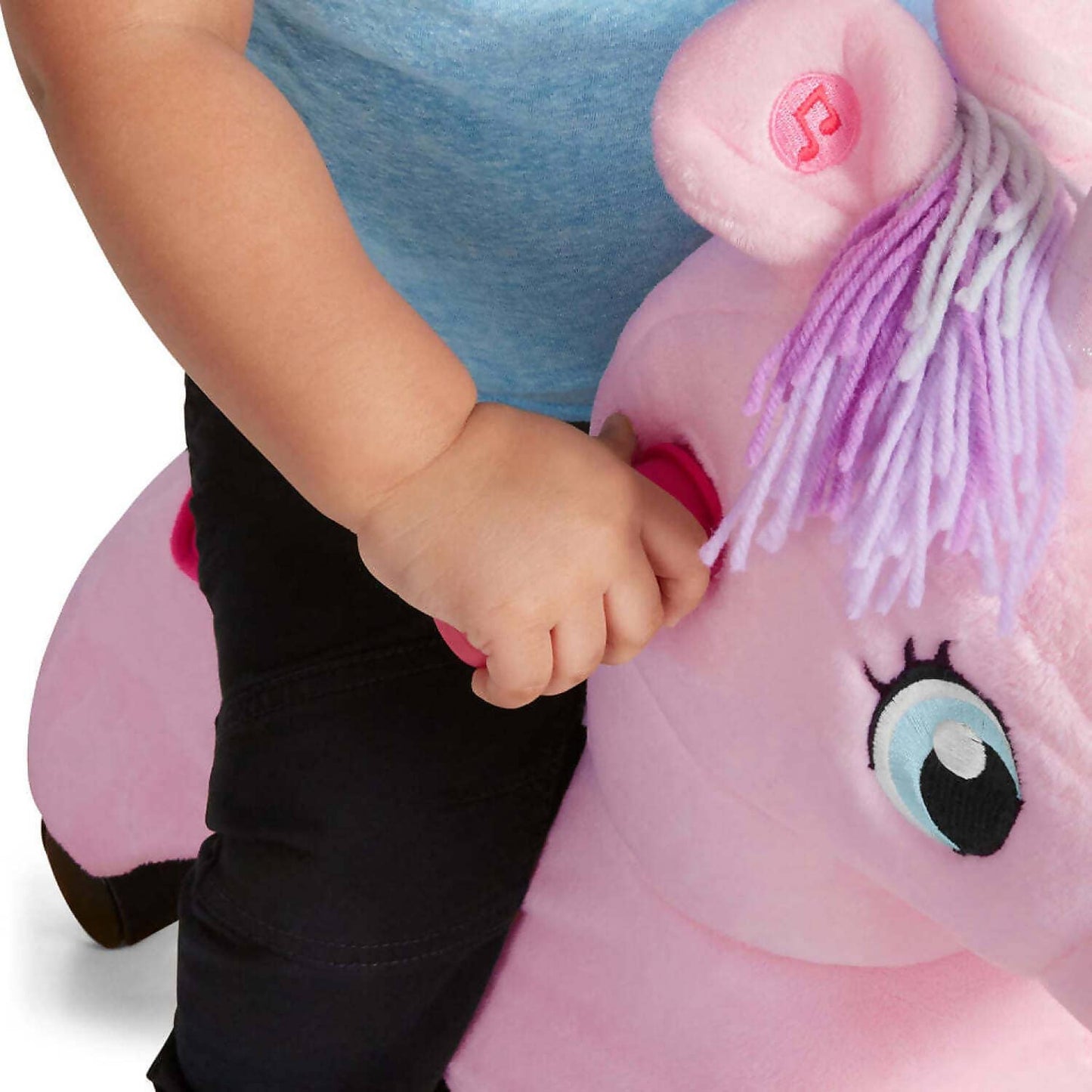 Radio Flyer - Shimmer the Magical Touch Unicorn Ride-On with EZ-Glide Caster Wheels