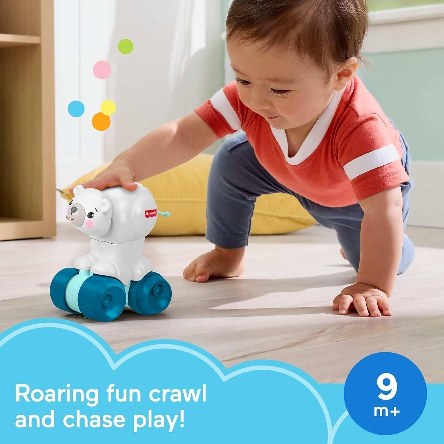 Fisher-Price - Crawl-after Polar Bear - Mattel