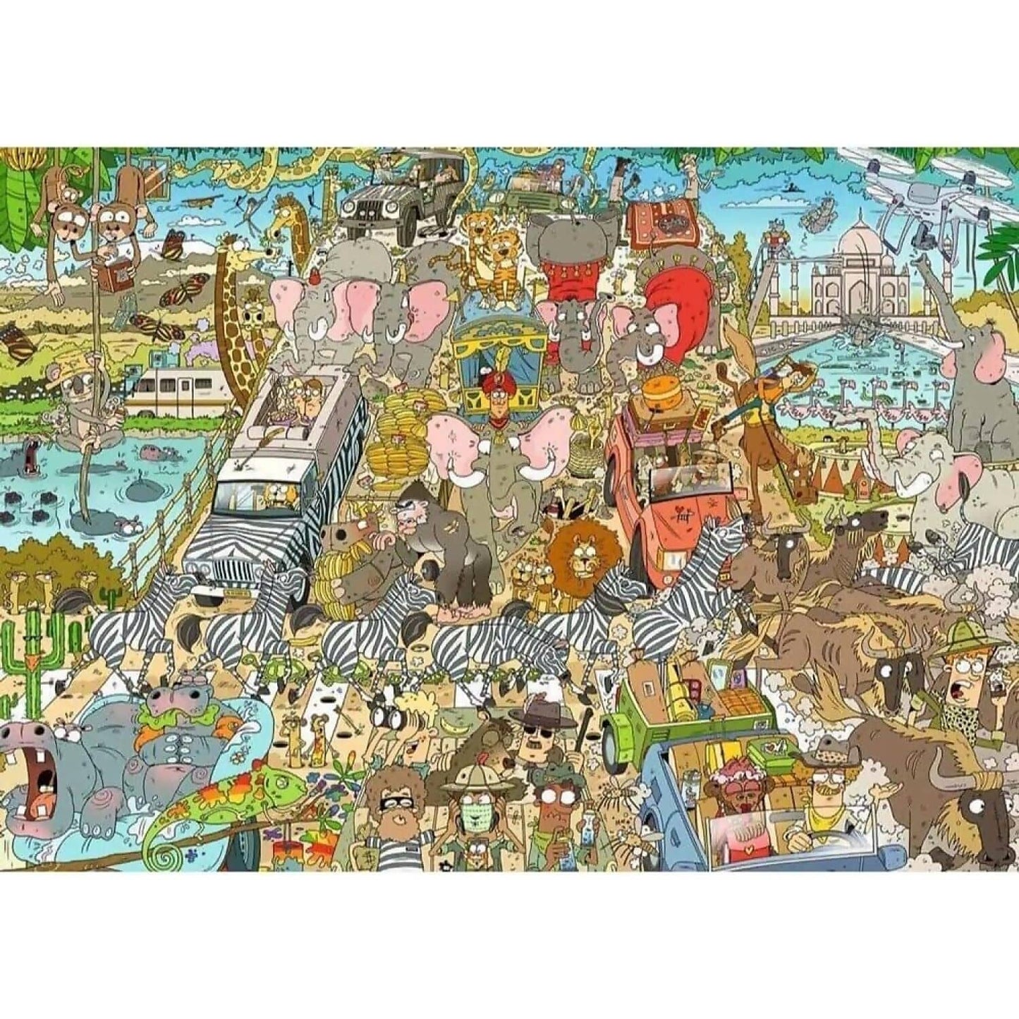 Ravensburger - Ravensburger - Rearview Mirror Safari Jigsaw Puzzle 1000pc