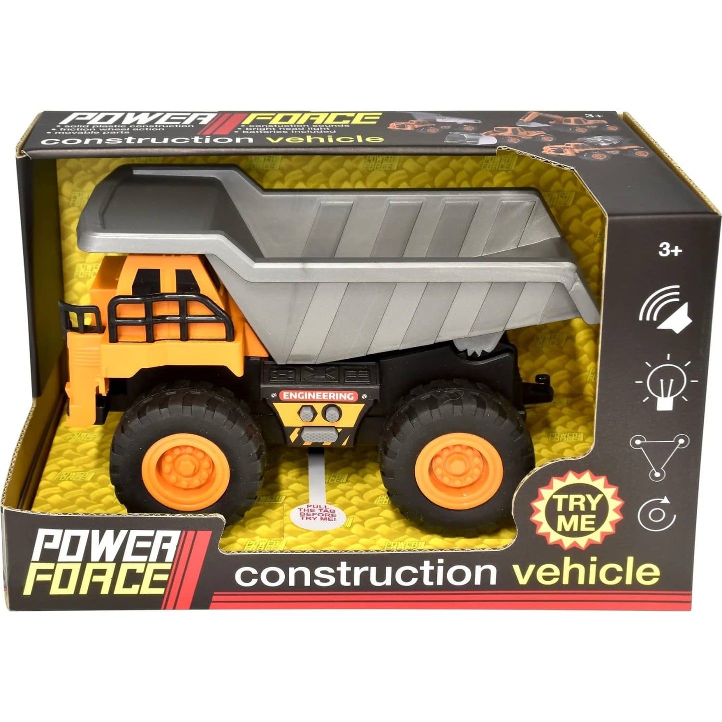 Power Force - Construction Vehicle Dump Truck with Light & Sound