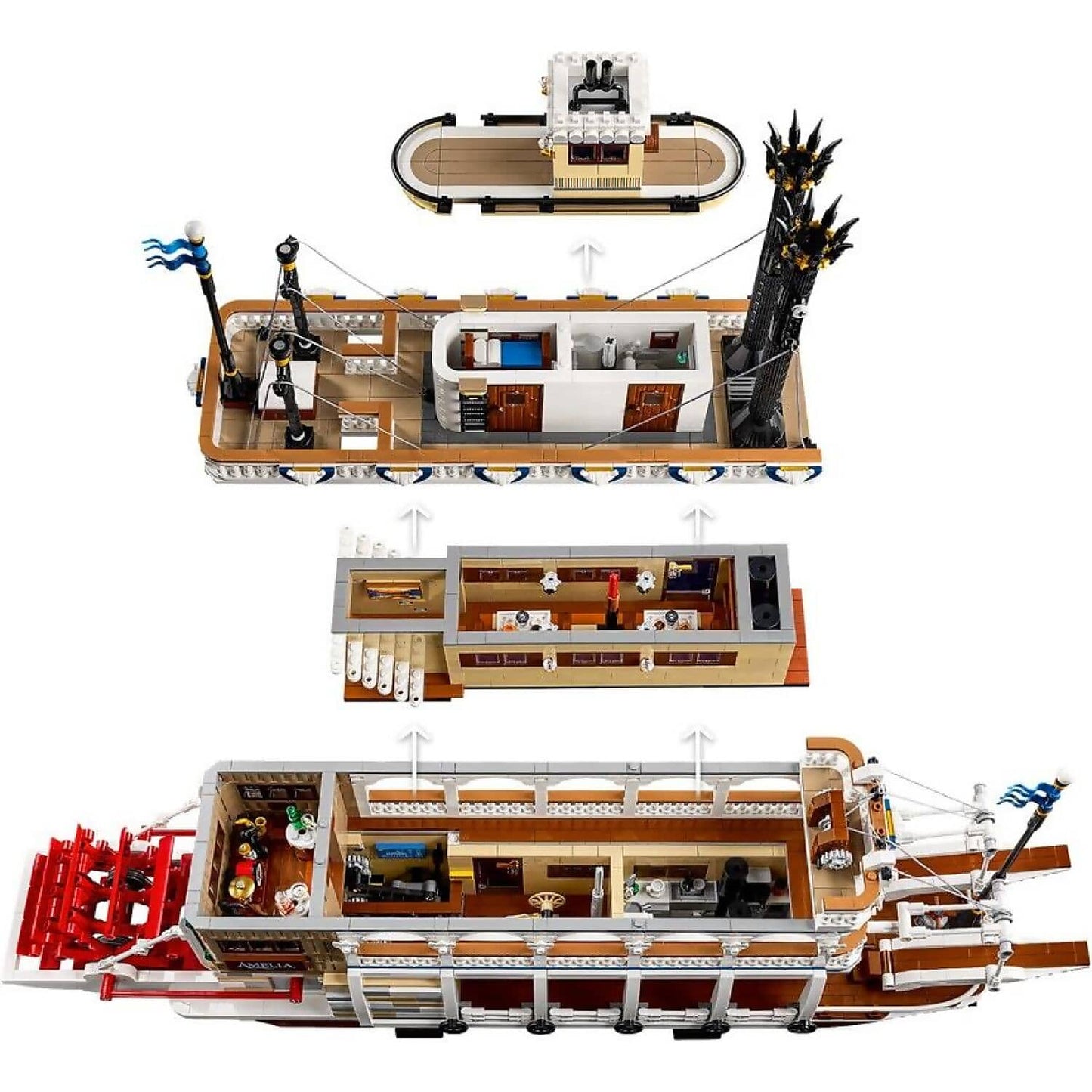 LEGO 21356 River Steamboat - Ideas