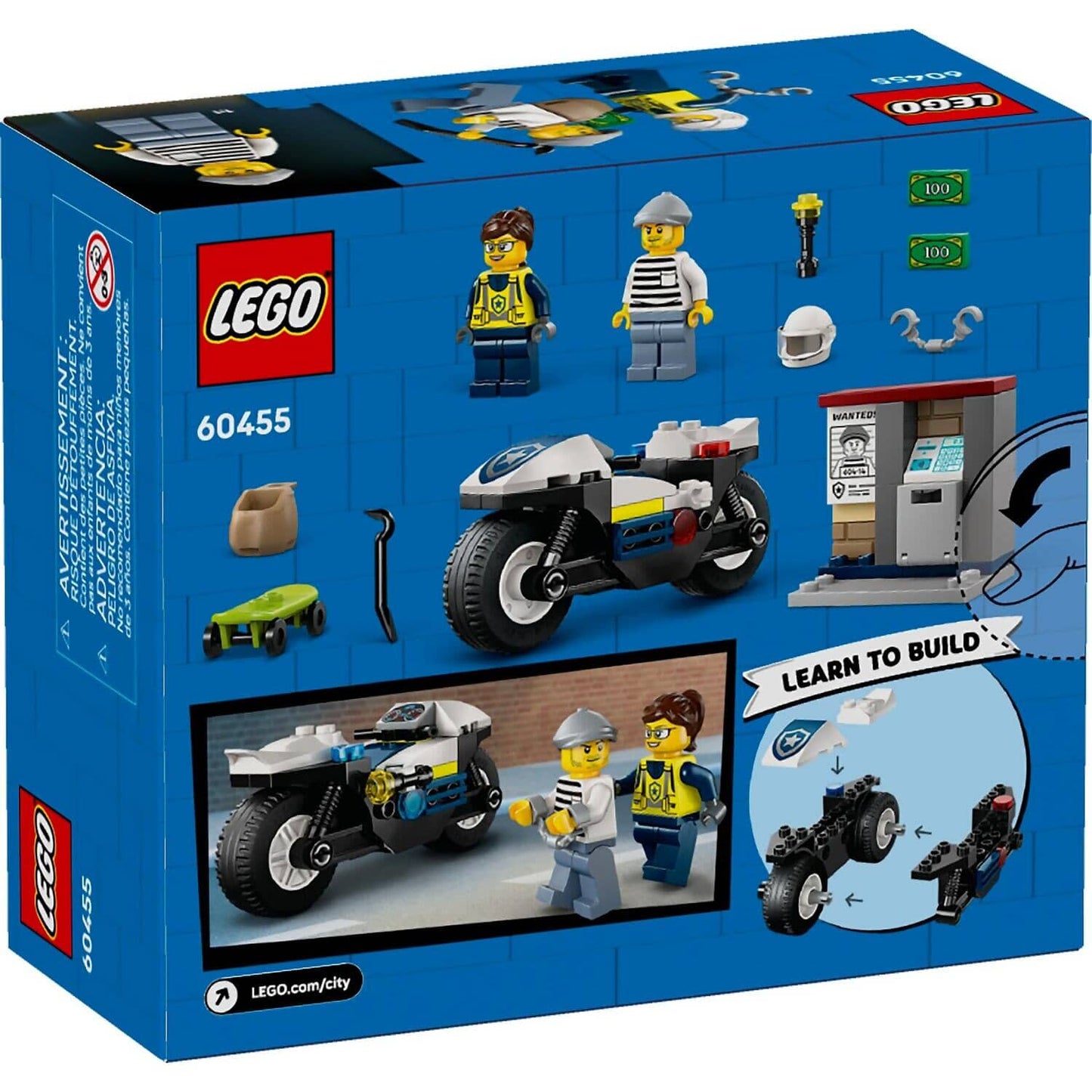 LEGO 60455 Police Motorcycle Chase - City 4+