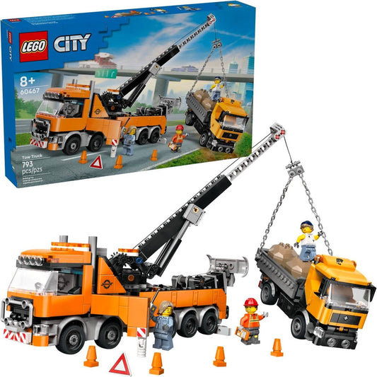 LEGO 60467 Heavy-Duty Recovery Tow Truck with Crane - City