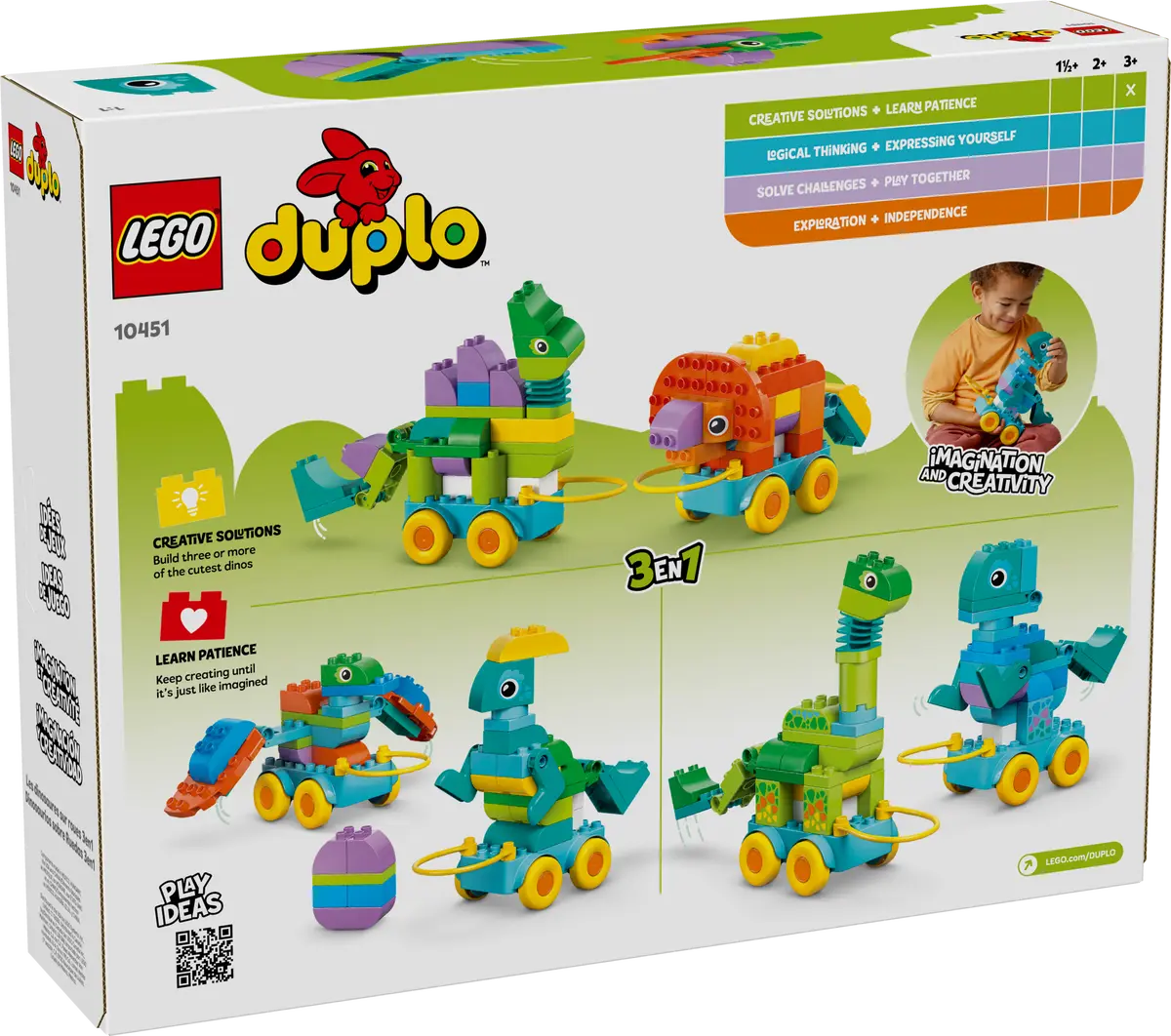 LEGO 10451 3in1 Dinosaurs on Wheels - Duplo
