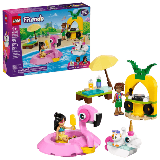 LEGO 42658 Unicorn & Flamingo Pool Party - Friends