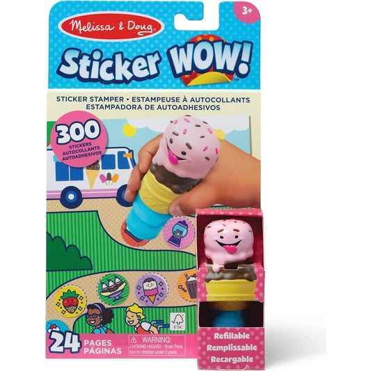 Melissa & Doug - Sticker WOW! Activity Pad Set - Ice Cream
