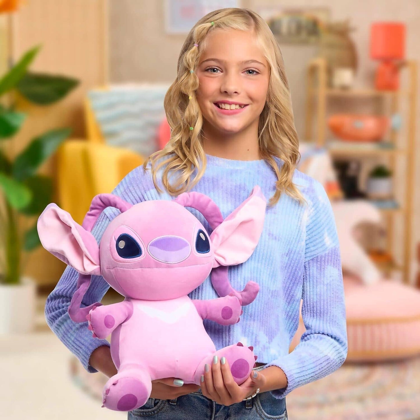 Disney Stitch - Comfeez Weighted Angel 14-inch Plush