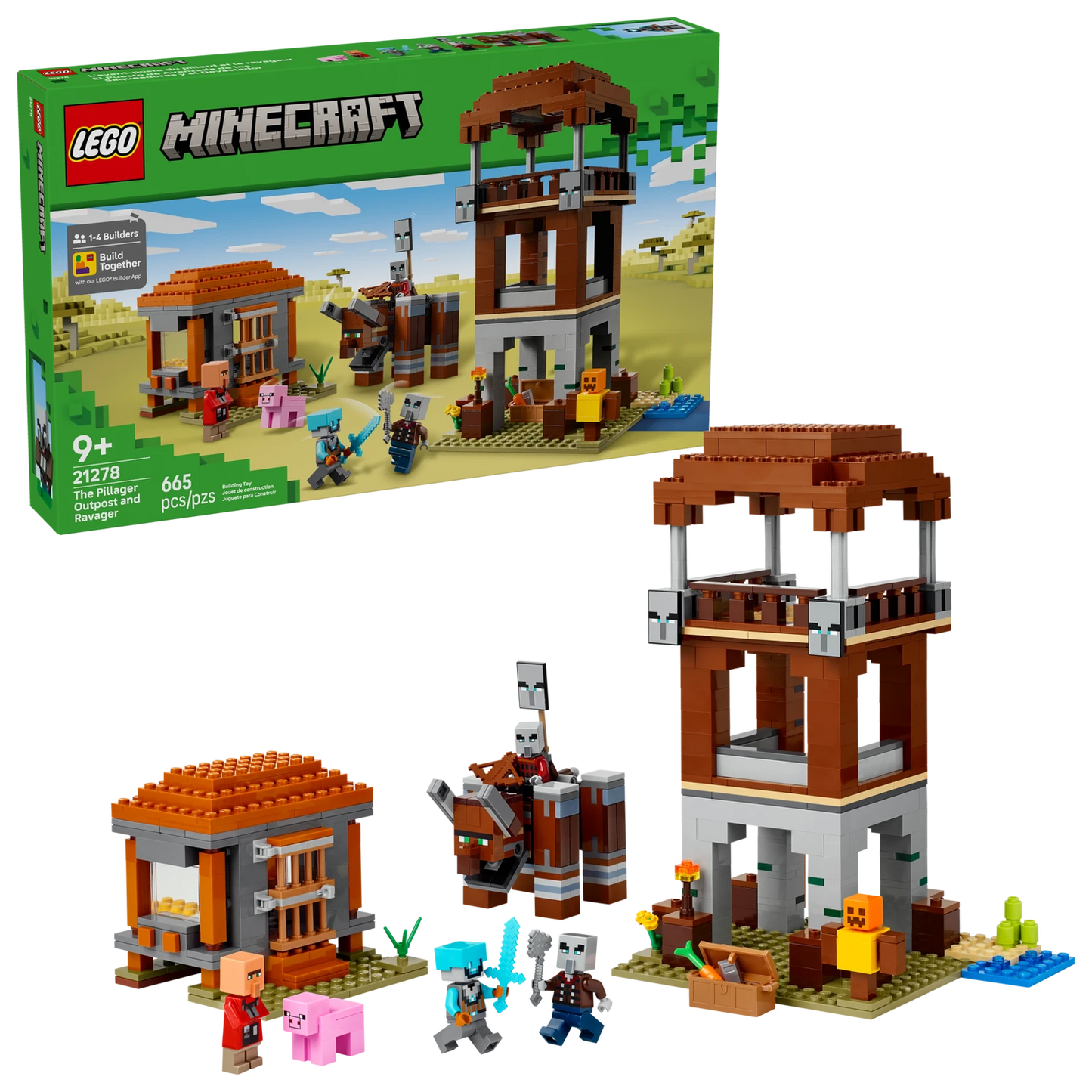 LEGO 21278 The Pillager Outpost and Ravager - Minecraft