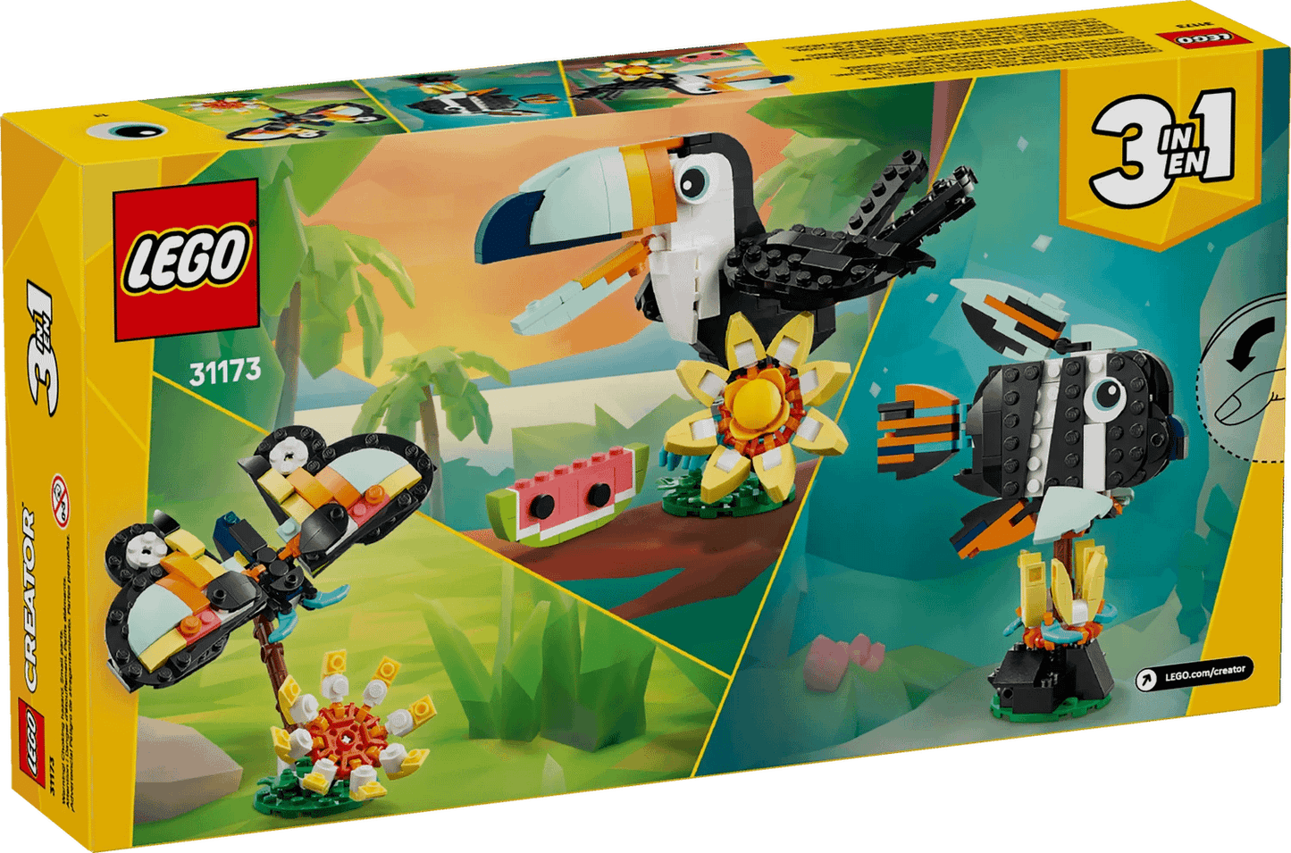 LEGO 31173 Wild Animals: Tropical Toucan - Creator 3-in-1