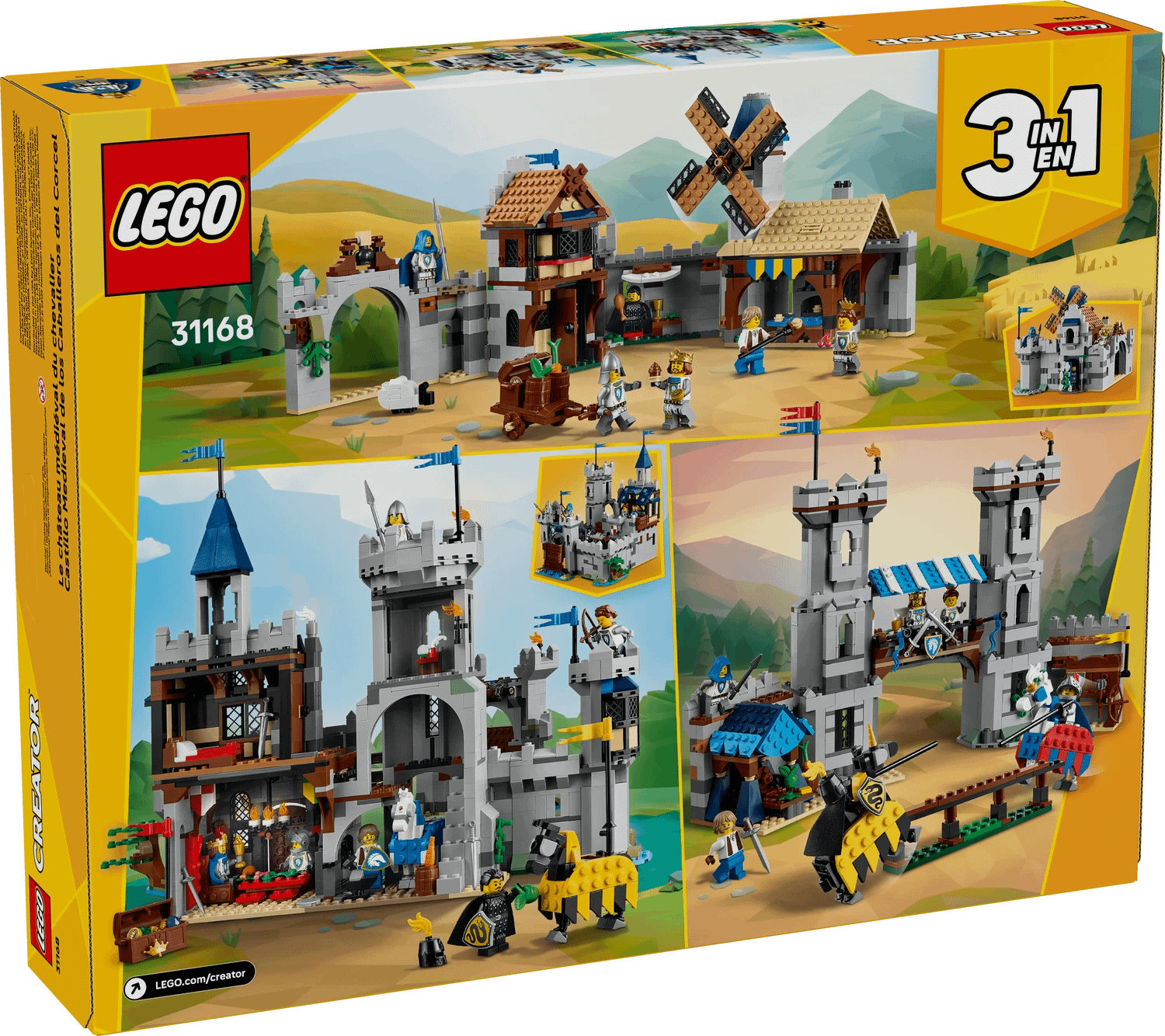 LEGO 31168 Medieval Horse Knight Castle - Creator 3-in-1