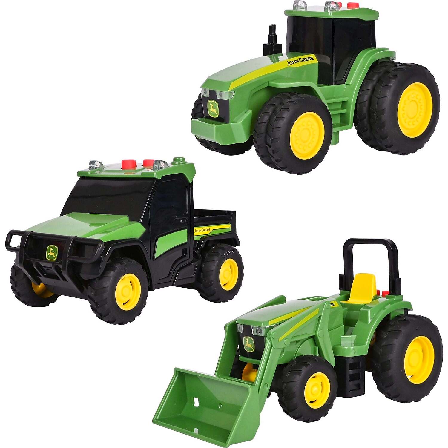 John Deere - Kids - Mini Farm Vehicles 3pk with Lights & Sounds!