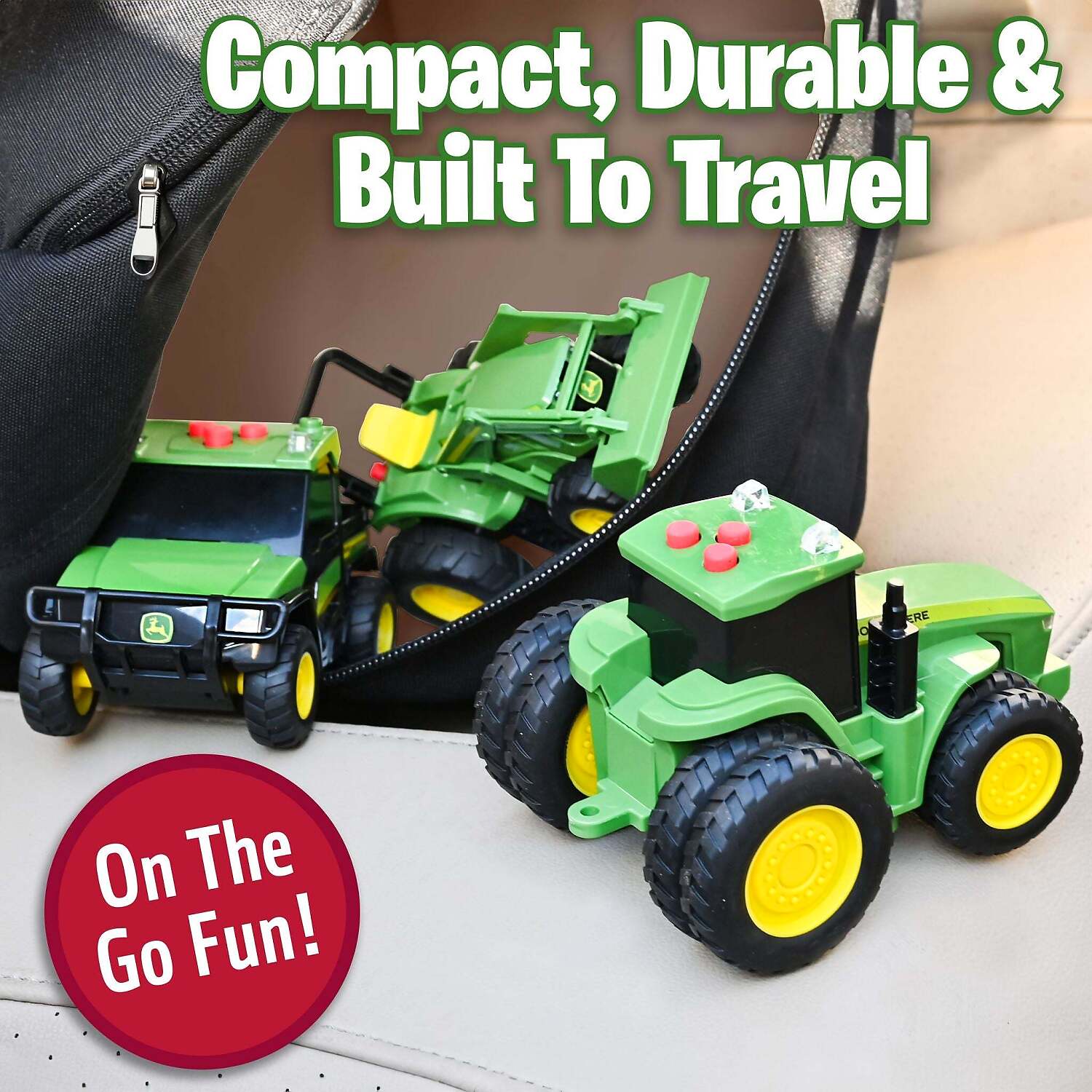 John Deere - Kids - Mini Farm Vehicles 3pk with Lights & Sounds!
