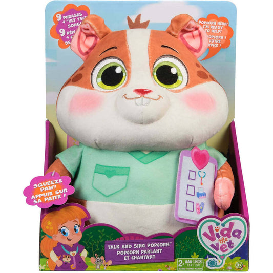Vida The Vet - Talk & Sing Popcorn Interactive Plush - Spin Master