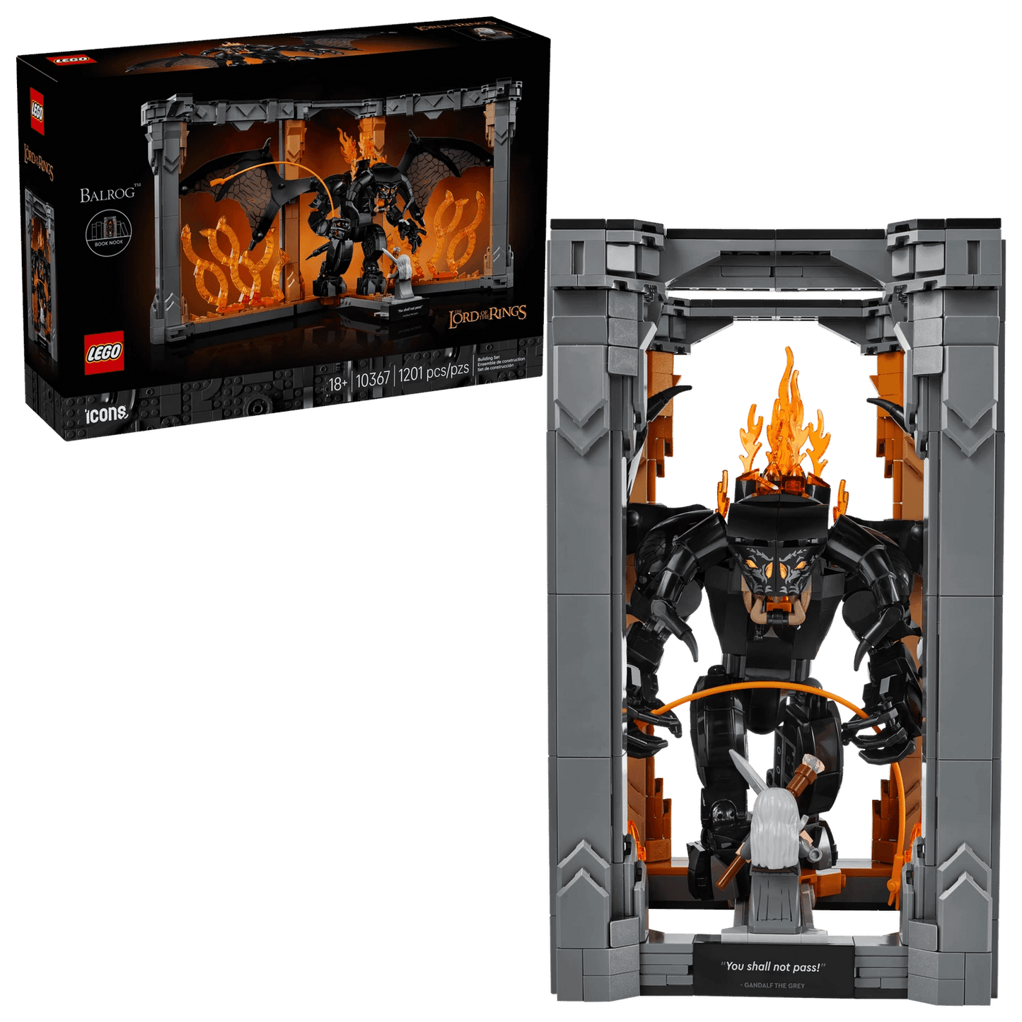LEGO 10367 The Lord of the Rings: Balrog™ Book Nook - ICONS