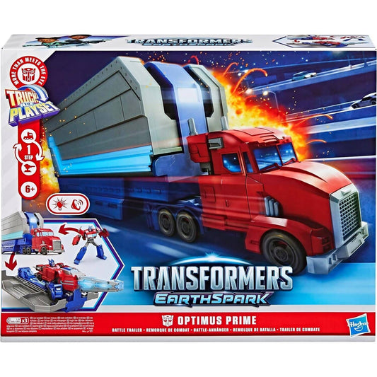 Transformers - EarthSpark Optimus Prime Battle Trailer Playset - Hasbro