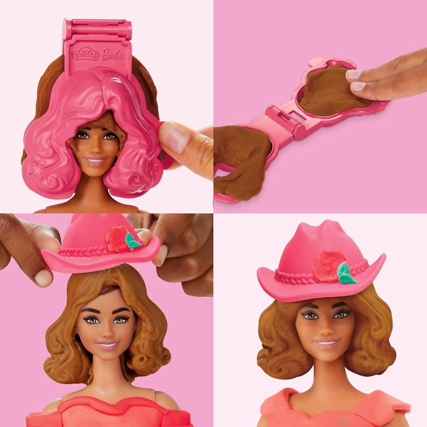 Play-Doh - Barbie Florals & Fringe Doll Set - Hasbro