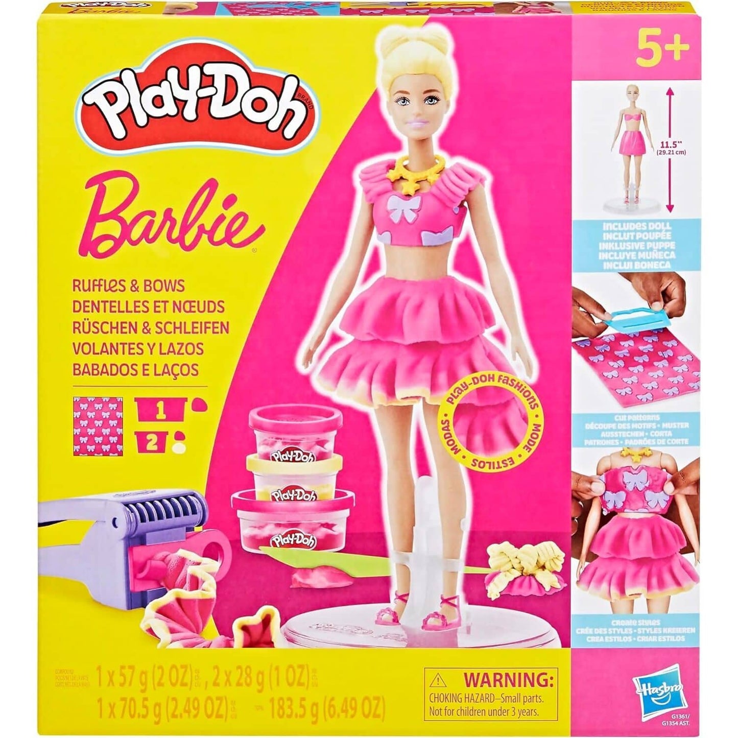 Play-Doh - Barbie Ruffles & Bows Doll Set - Hasbro
