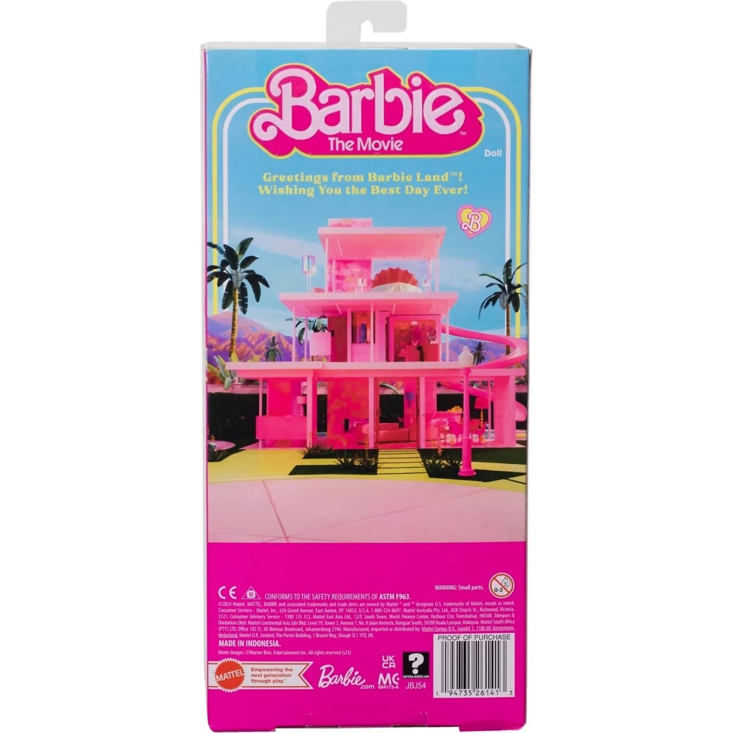Barbie - The Movie Ken Doll Wearing Pastel Striped Beach Matching Set 2025 - Mattel