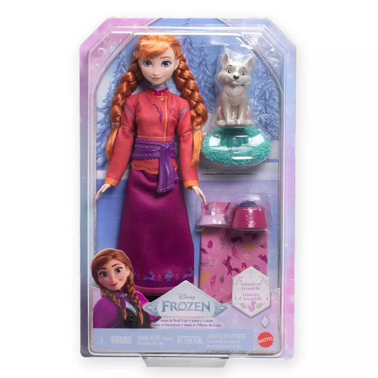 Disney Frozen - Anna & Wolf Cub Doll Set - Mattel