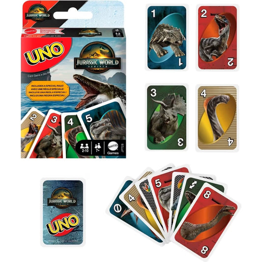 UNO - Jurassic World Rebirth Card Game - Mattel
