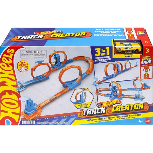 Hot Wheels - Track Creator Triple Loop Speed Kit - Mattel
