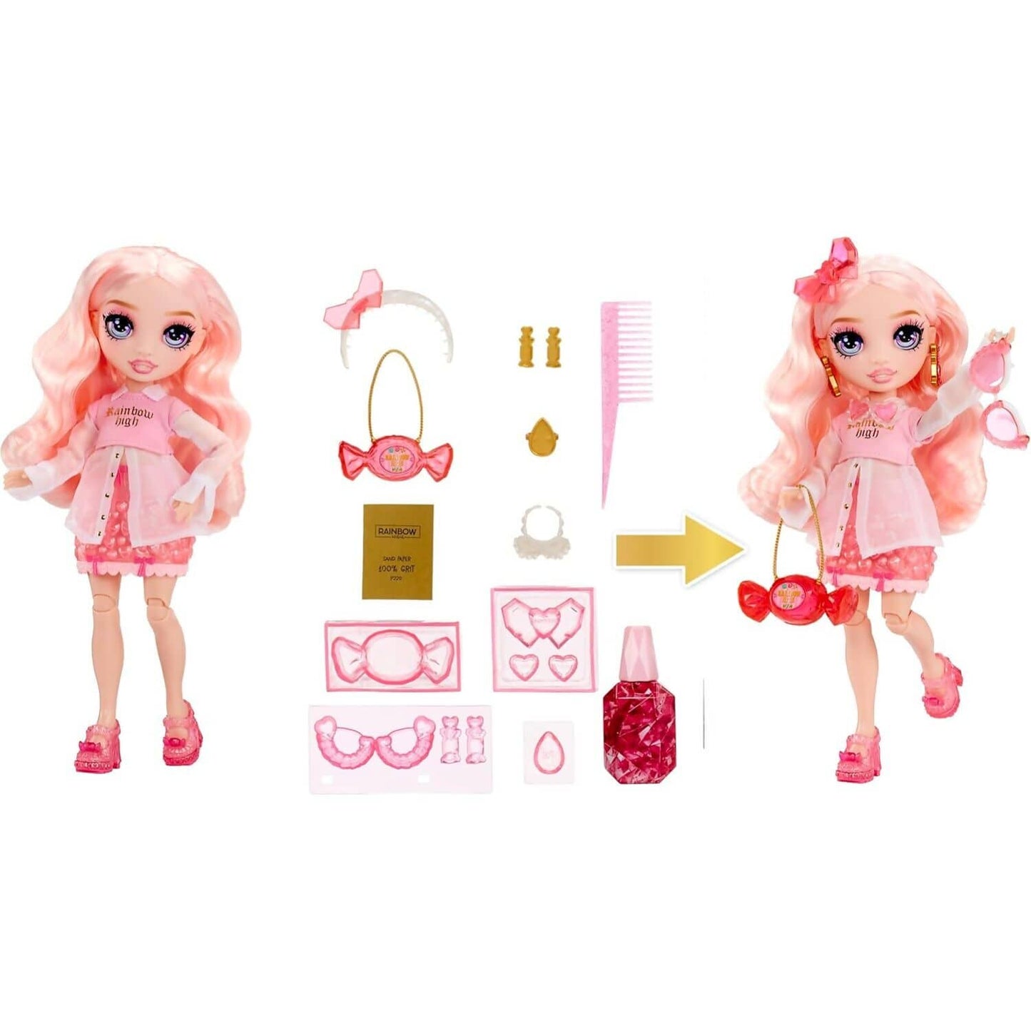 Rainbow High - Creative Crystals Bella Parker 28cm Fashion Doll & Accessories DIY