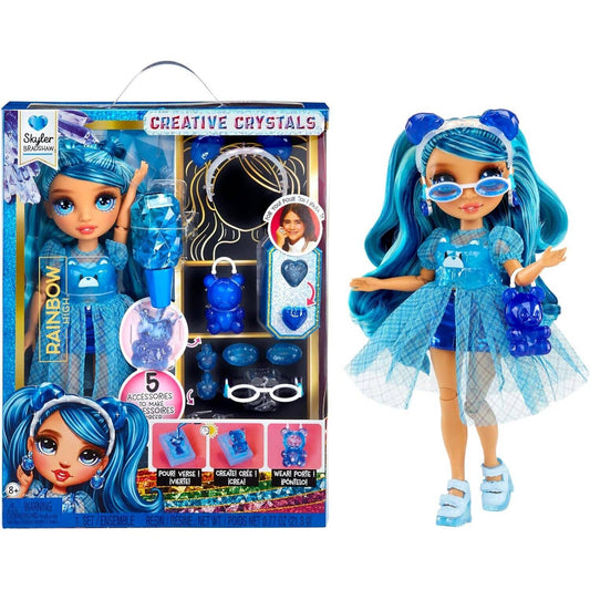 Rainbow High - Creative Crystals Skyler Bradshaw 28cm Fashion Doll & Accessories DIY