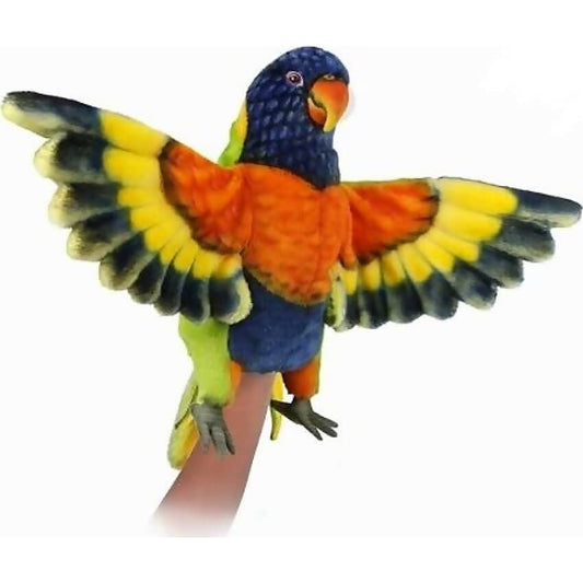 Hansa - Rainbow Lorikeet Puppet 28cm Plush