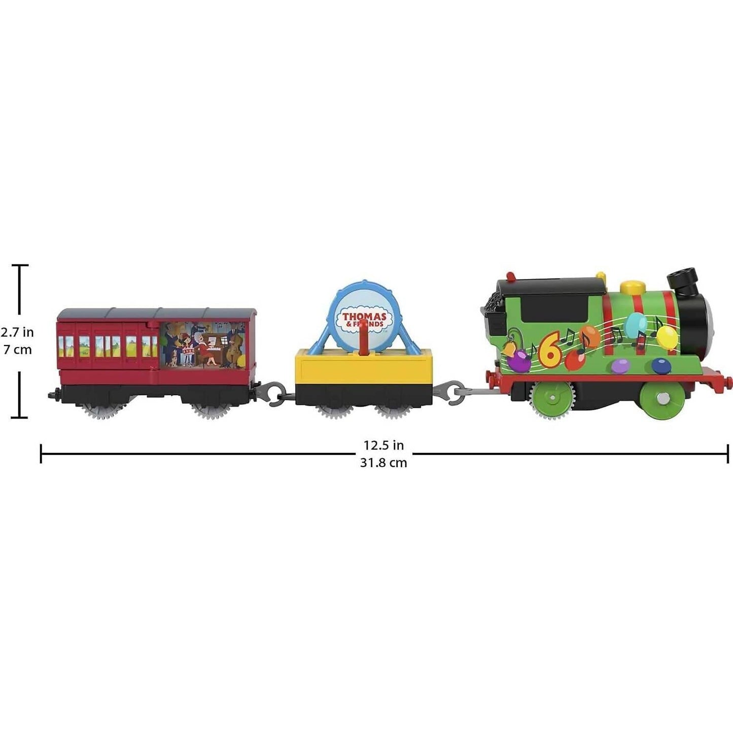 Fisher-Price - Thomas & Friends Motorized Greatest Moments Engine Party Train Percy - Mattel
