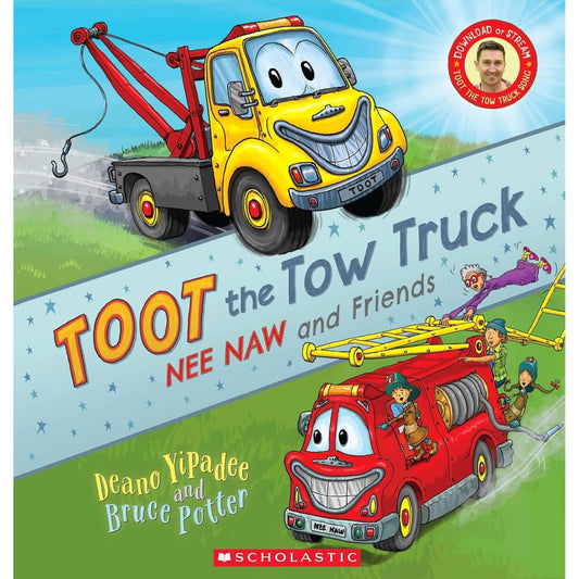 Scholastic - Toot the Tow Truck (Nee Naw and Friends) Paperback Book