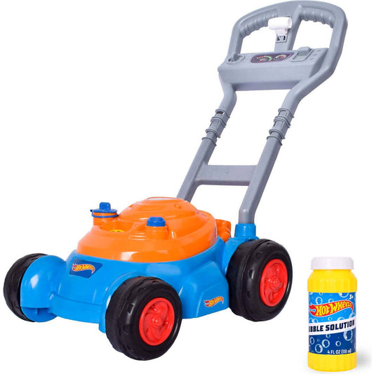 Hot Wheels Bubble N Go Mower With Bubble Mix