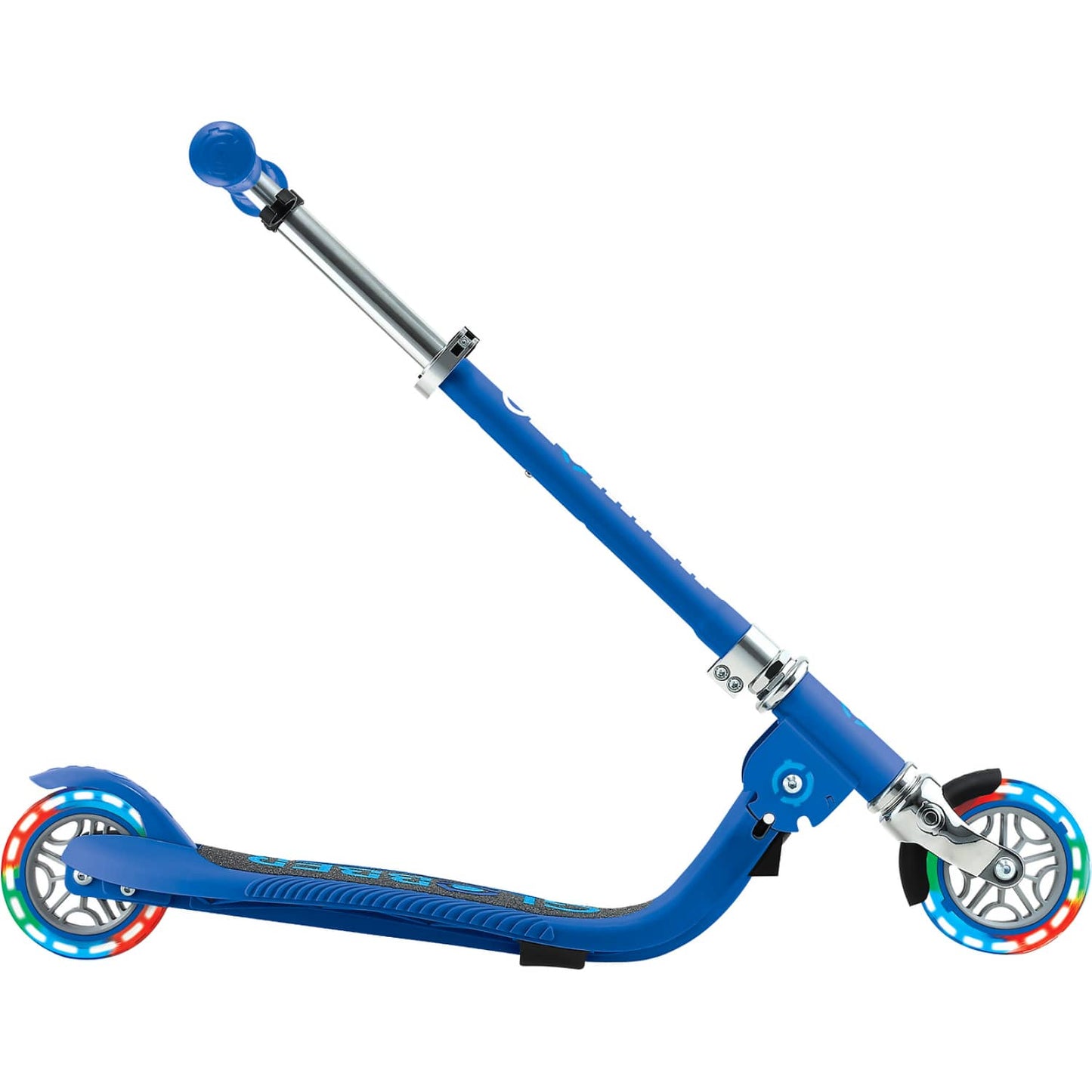 Globber - Flow Foldable Junior Scooter with Lights Navy Blue / Sky Blue