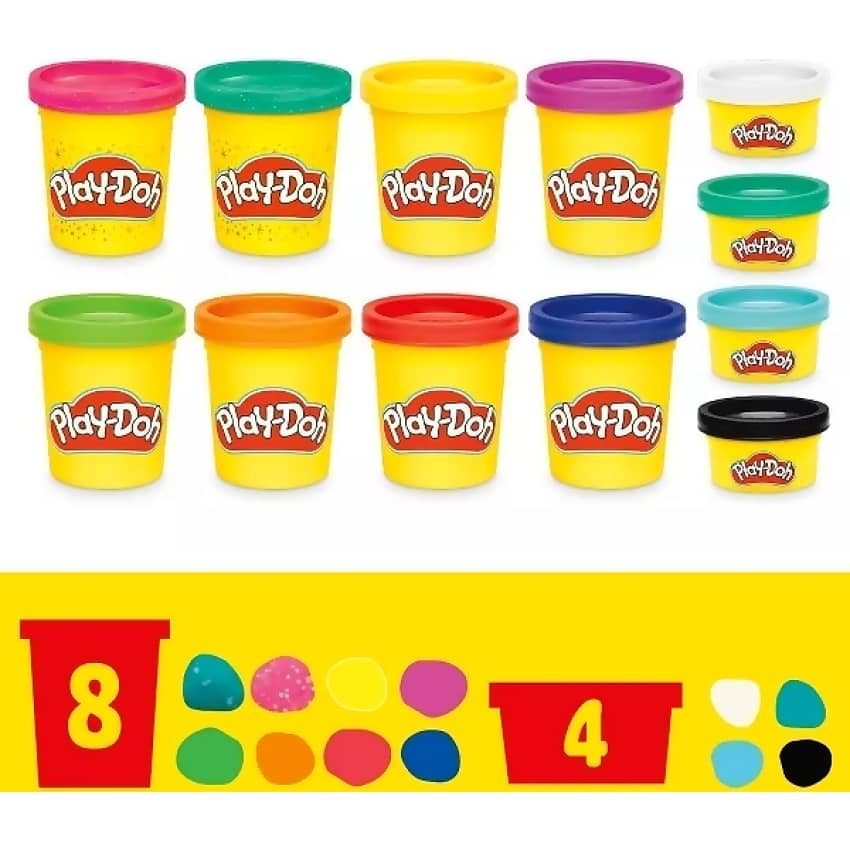 Play-Doh - Bright Delights Multipack 12pc - Hasbro