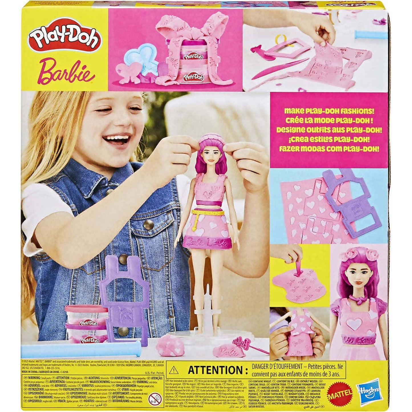 Play-Doh - Barbie Hearts and Hair Doll Set - Hasbro